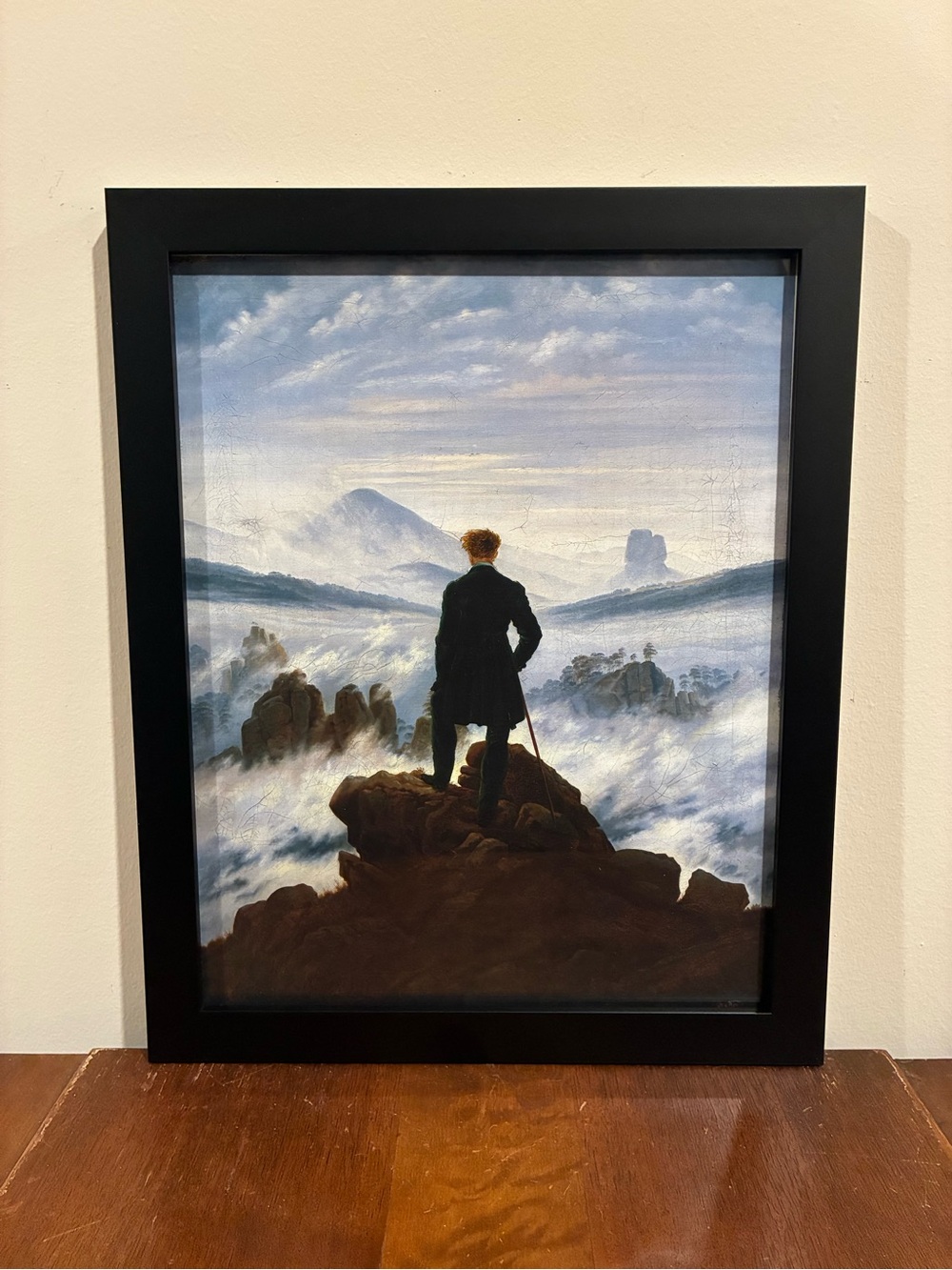 Wanderer Above the Sea of Fog Framed Print 12x15 Friedrich Majestic Wall Art